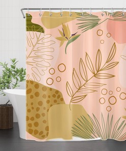 Unique Geometric Pattern Shower Curtain Perfect For Modern Bathrooms