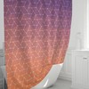 Unique Geometric Sun Tessellations Shower Curtain to Manifest Peaceful Dreams