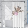 Unique Giraffe Blowings Personalized Shower Curtain for Home Decor