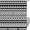 Unique Heart Border Shapes Shower Curtain For Bathroom
