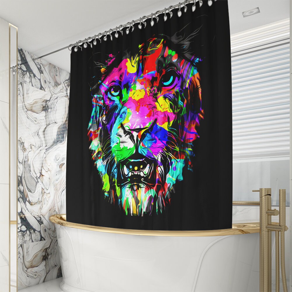 Unique High-Pressure Tigers Shower Curtain: A Perfect Graduation or Father's Day Gift