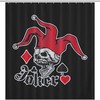Unique Joker Skull Bathroom Shower Curtain with Durable Washable Fabric 