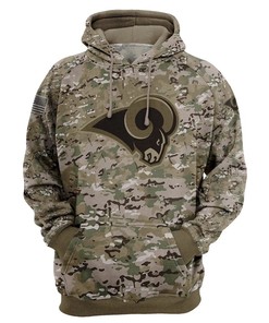 Unique Los Angeles Rams Army Graphic 3D All Over Print Hoodie Zip Hoodie Pullover Gift For Fans