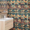 Unique Mayan Pattern Bathroom Shower Curtain for Your Bathroom