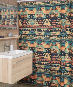 Unique Mayan Pattern Bathroom Shower Curtain for Your Bathroom
