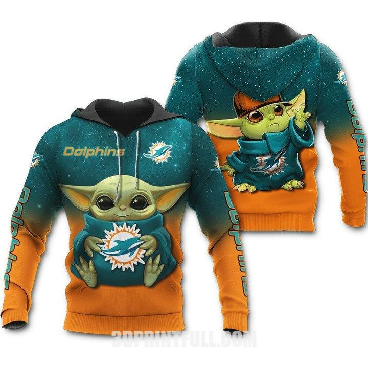 Unique Miami Dolphins Punisher Skull 3D Hoodie