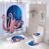 Unique Octopus Art Shower Curtain for Your Bathroom Makeover.