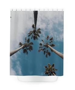 Unique Palm Trees Shower Curtain for Tropical Bathroom Decor