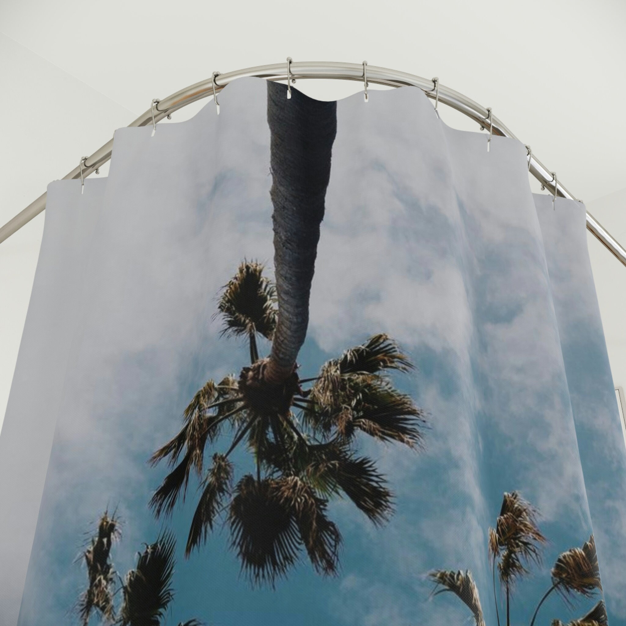 Unique Palm Trees Shower Curtain for Tropical Bathroom Decor