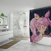 Unique Sailor Moon Anime Shower Curtain featuring Chibi Moon and Art Prints for a Quirky and Fun Bathroom
