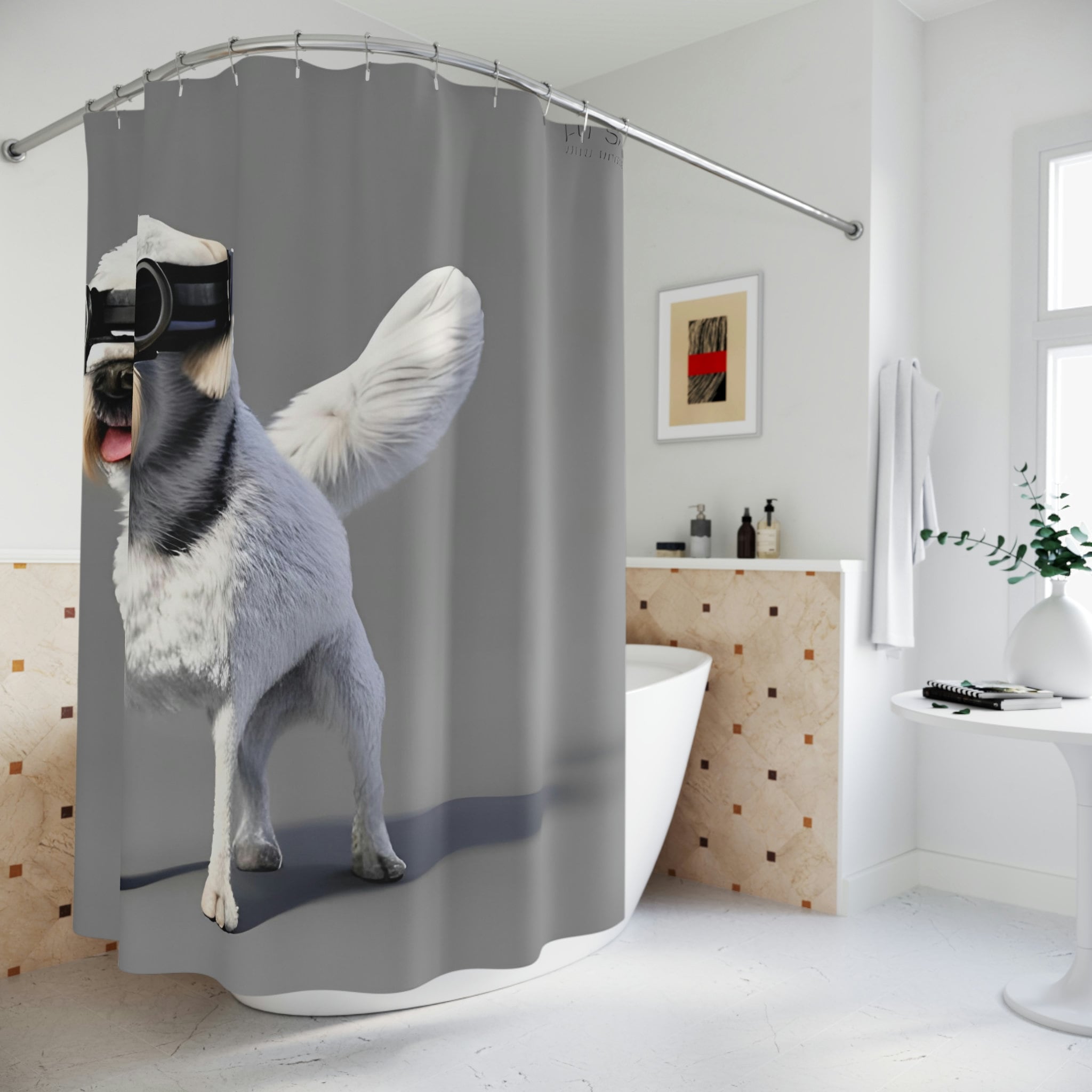 Unique Shower Curtain for a One-of-a-Kind Bathroom