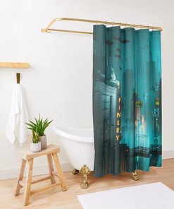 Unique Shower Curtain with Humorous Star Design
