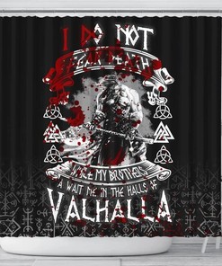 Unique Shower Curtains - Warrior Valhalla Norse Vikings 3D Print Pattern for Bathroom/Laundry Waterproof