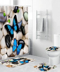 Unique Shower Curtains With Quirky Butterfly Designs - Great For Out-Of-The-Box Bathroom Decor