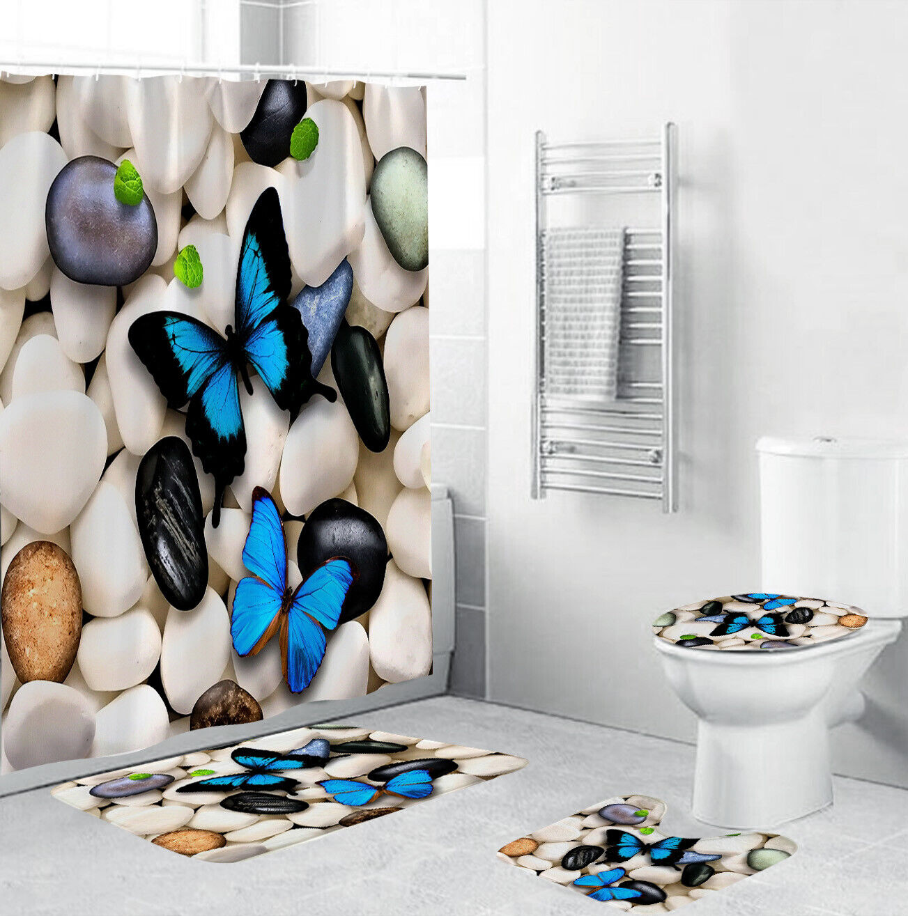 Unique Shower Curtains With Quirky Butterfly Designs - Great For Out-Of-The-Box Bathroom Decor