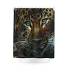 Unique Spotted Shower Curtain with Abstract Design for Modern Bathroom 