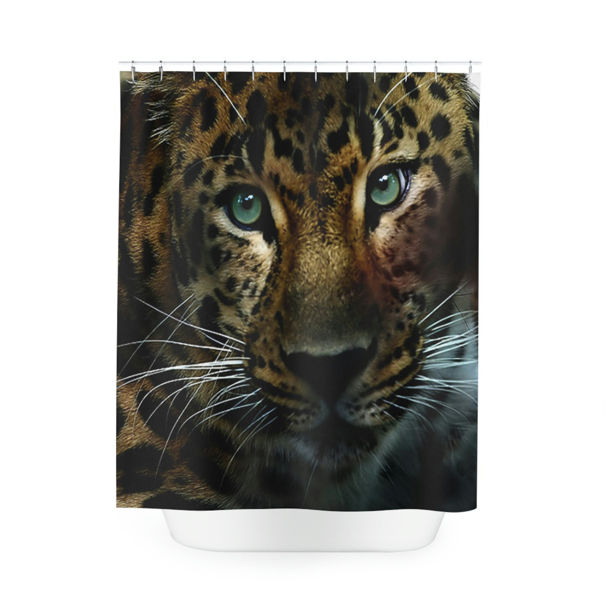 Unique Spotted Shower Curtain with Abstract Design for Modern Bathroom