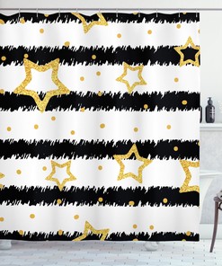 Unique Star Figure Shower Curtain for Chic Bathroom Decor
