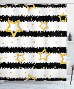 Unique Star Figure Shower Curtain for Chic Bathroom Decor