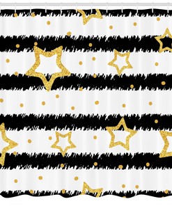 Unique Star Figure Shower Curtain for Chic Bathroom Decor