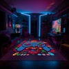 Unique Teen Boys' Bedroom Gaming Carpet with Game Controller Area Rug for Game Room or Bedroom, Shufflezone Gaming Rug