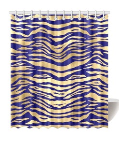 Unique Tiger Print Shower Curtain - Ideal Gift for Animal and Cat Lovers - Waterproof Home Decor
