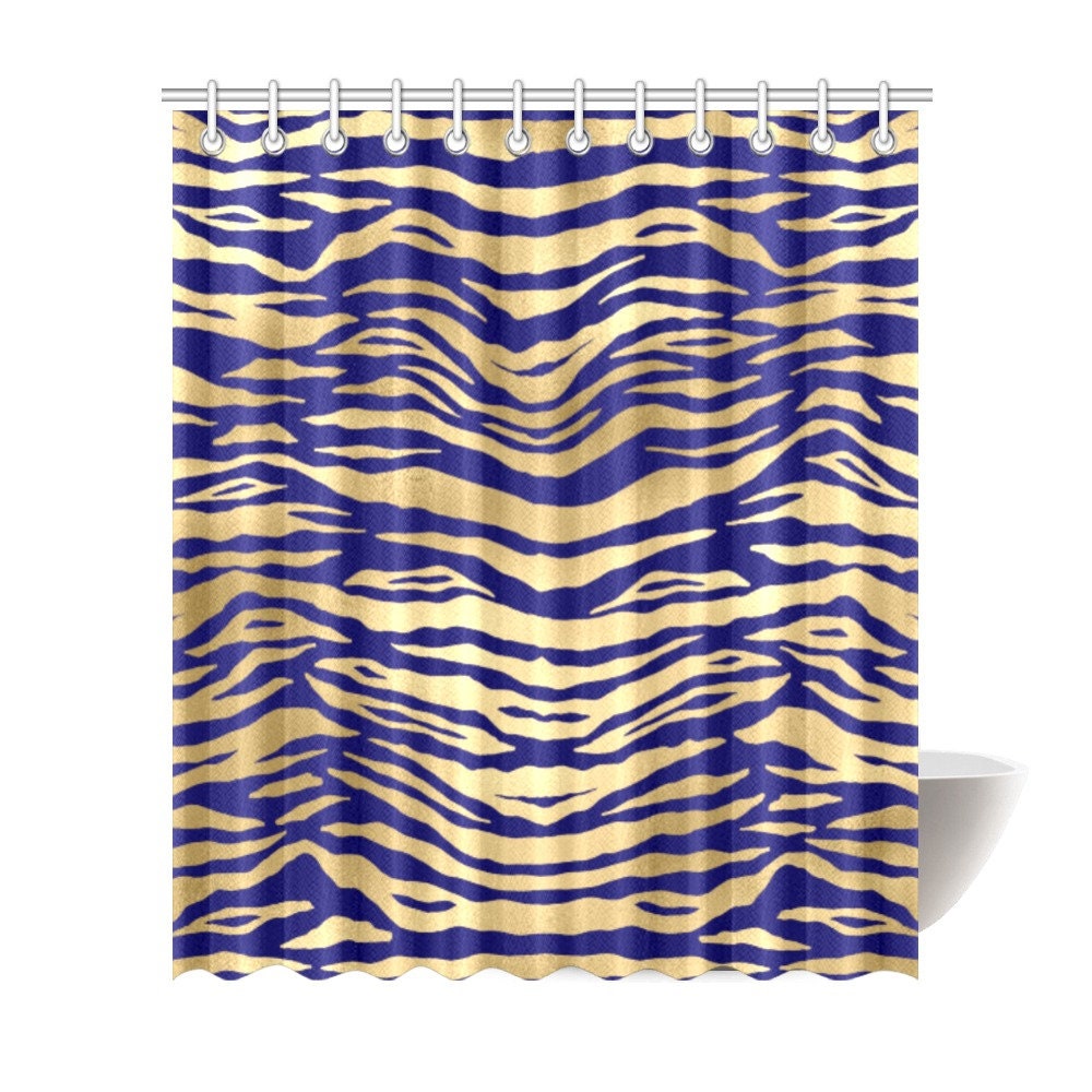 Unique Tiger Print Shower Curtain - Ideal Gift for Animal and Cat Lovers - Waterproof Home Decor