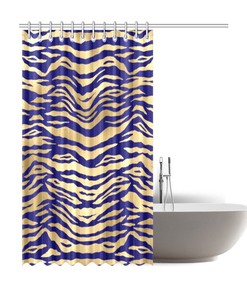 Unique Tiger Print Shower Curtain - Ideal Gift for Animal and Cat Lovers - Waterproof Home Decor