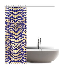 Unique Tiger Print Shower Curtain - Ideal Gift for Animal and Cat Lovers - Waterproof Home Decor
