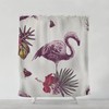 Unique Wedding Gift for Couple - Purple Flamingo Shower Curtain Art