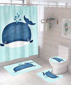 Unique Whale Shower Curtain for One-of-a-Kind Bathroom Style