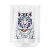 Unique White Tiger Shower Curtain for Home Accessories and Bathroom Decor, Perfect for Housewarming Gift