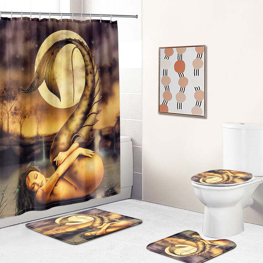 Unique and Charming Mermaid Shower Curtain for Your Bathroom