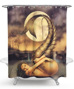 Unique and Charming Mermaid Shower Curtain for Your Bathroom
