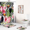 Unique and Playful Toucan Print Waterproof Shower Curtain for a Fun Bathroom