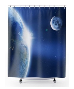 Universal Love Full Moon Shower Curtain For A Romantic Bath