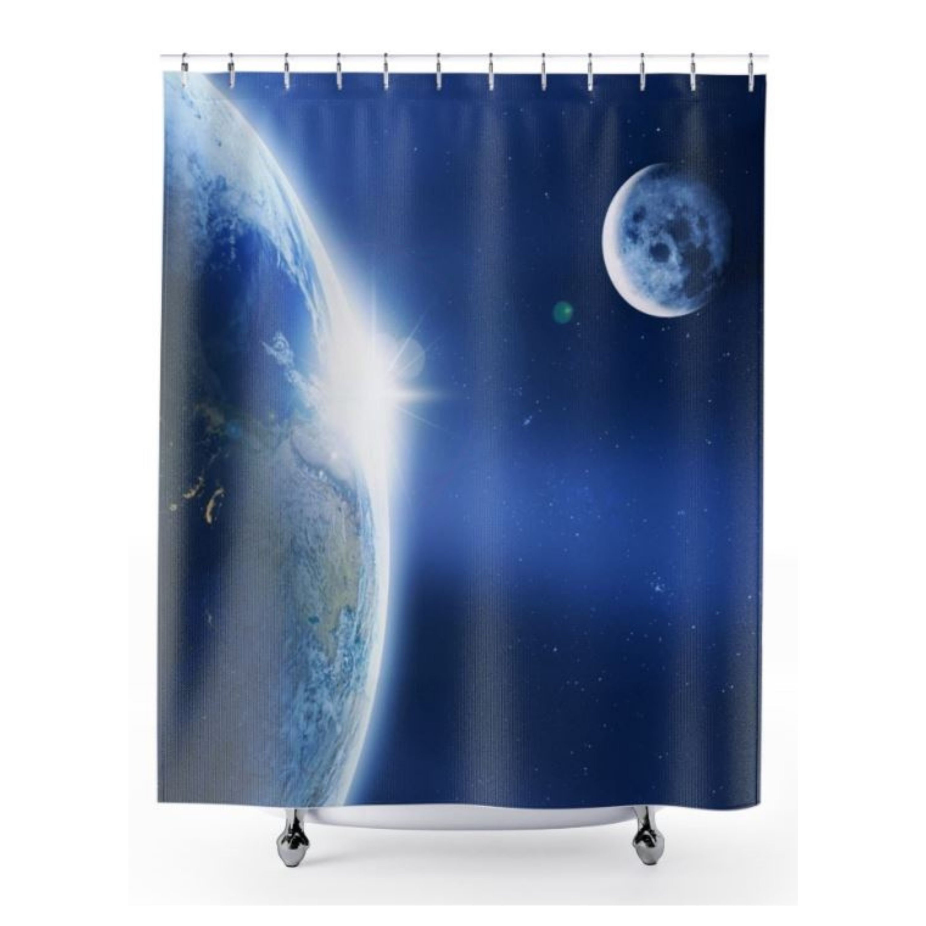 Universal Love Full Moon Shower Curtain For A Romantic Bath