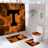University Team Baseball or Football Shower Curtain for a sporty and waterproof bathroom