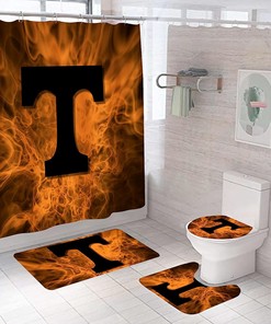 University Team Baseball or Football Shower Curtain for a sporty and waterproof bathroom