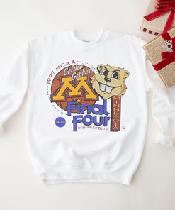 University of Minnesota Final Four 1997 NCAA Football Sweatshirt - Vintage Style Golden Gophers Shirt Fan Gift