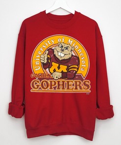 University of Minnesota Golden Gophers Crewneck Sweatshirt - Soffe Made USA NCAA College Shirt