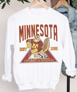 University of Minnesota Golden Gophers Shirt - NCAA Sweatshirt Vintage NCAA Shirt