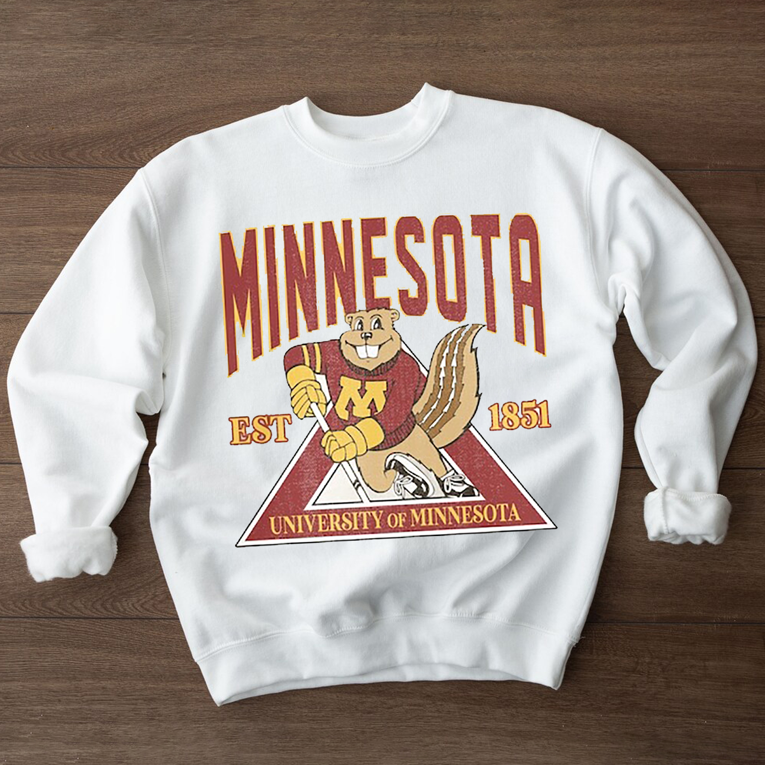University of Minnesota Golden Gophers Shirt - NCAA Sweatshirt Vintage NCAA Shirt