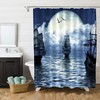 Unleash Your Imagination With This Ancient Pirate Ship Shower Curtain Liner, Moon Paintings Vikings