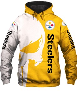 Unleash Your Inner Rebel With Pittsburgh Steelers Skull Printed 3D All Over Print Hoodie
