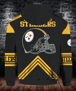 Upgrade Your Game Day Look With Pittsburgh Steelers Cute Zip Hoodie For Fans