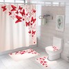 Upgraded Bathroom Decor: Shower Curtain With Butterfly Prints