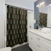 Upside Down Pineapple Print Swinger Lifestyle Bathroom Decor Shower Curtain for a cheeky and waterproof bathroom