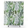 Urban Jungle Vintage Leaves Shower Curtain for Botanical Bathroom Decor