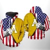 Us Flag 3D All Over Print Hoodie Zip-Up Or Pullover - Appalachian State Mountaineers Ncaa Edition